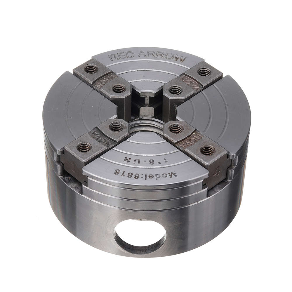 New Red Arrow Reversible 3.5 Inch Wood Turning Chuck 1-Inch x 8TPI Thread Wood Lathe Chuck Acc