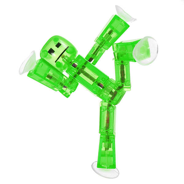 Stikbot Sucker Suction Cup Funny Deformable Sticky Robot Action Figure Toy (Number 1)