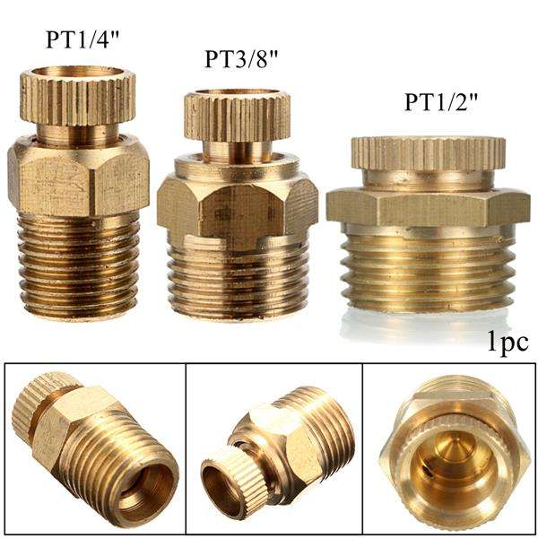 New PT 1/2 3/8 1/4 Inch Brass Drain Valve Air Compressor Male Threaded Water Drain Valve