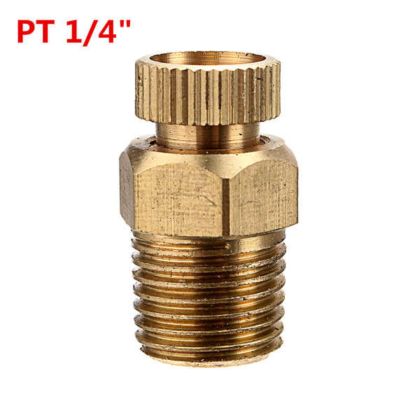 New PT 1/2 3/8 1/4 Inch Brass Drain Valve Air Compressor Male Threaded Water Drain Valve