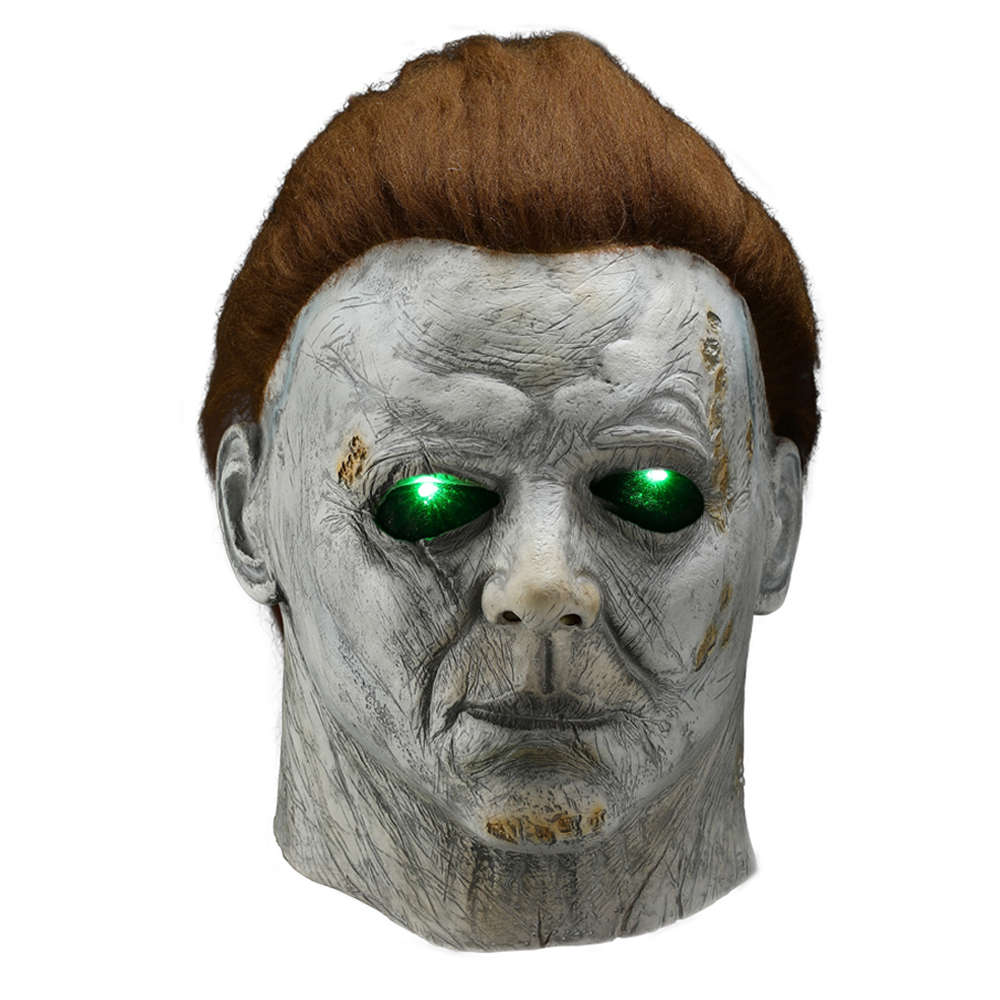 Horror Michael Myers LED Halloween Kills Mask Cosplay Scary Killer Full Face Latex Helme (color1 #2)