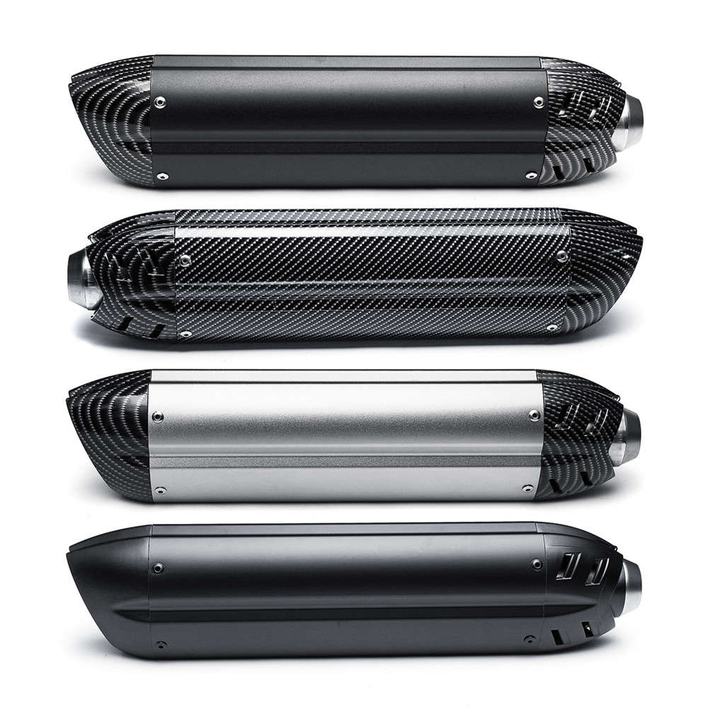 38-51mm 470mm Universal Aluminium Alloy Motorcycle Exhaust Muffler