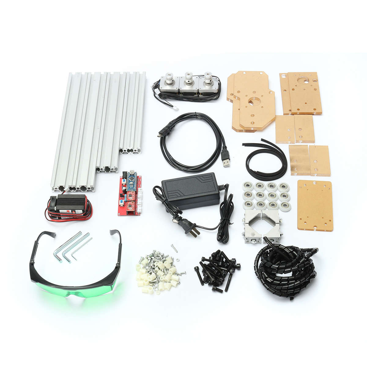 Cnc2017 500Mw 3 Motors Mini Desktop Laser Engraving Engraver Machine Kit Diy Cutter Carver Printer