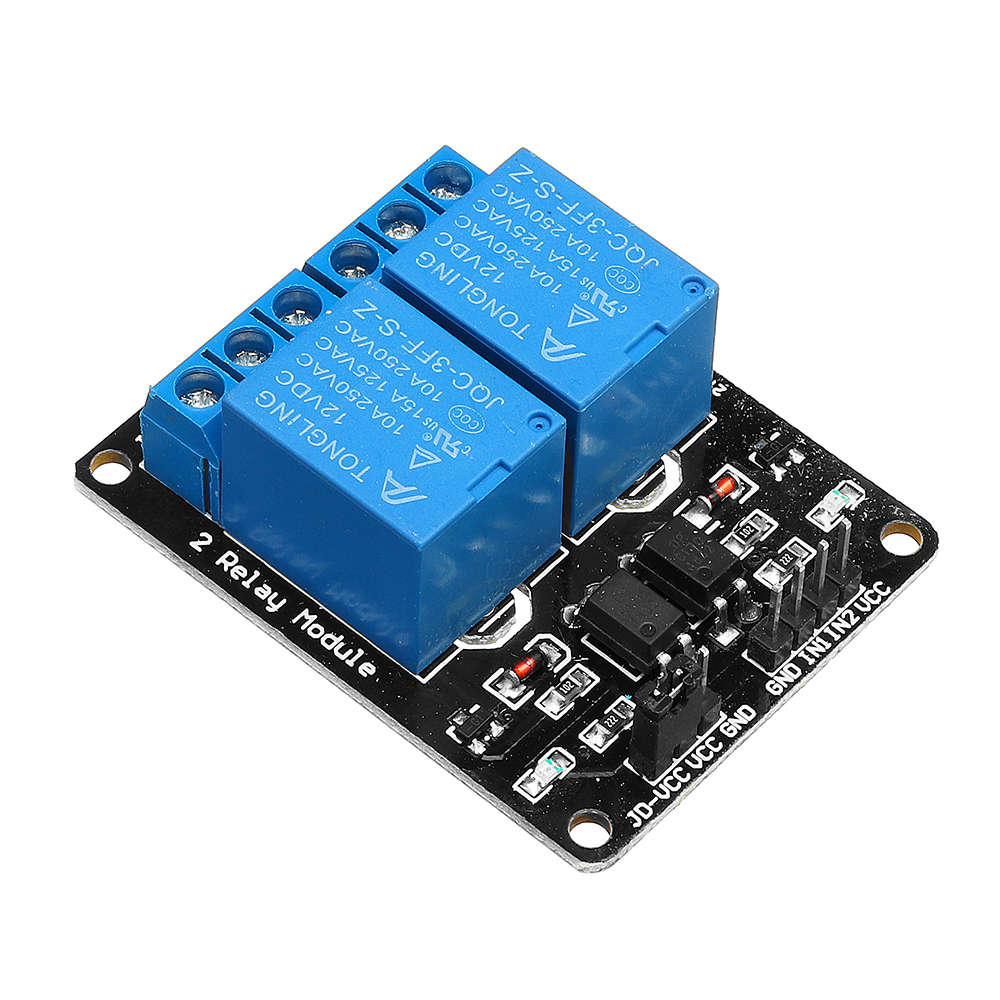 10pcs 2 Channel Relay Module 12V with Optical Coupler Protection Relay Extended Board