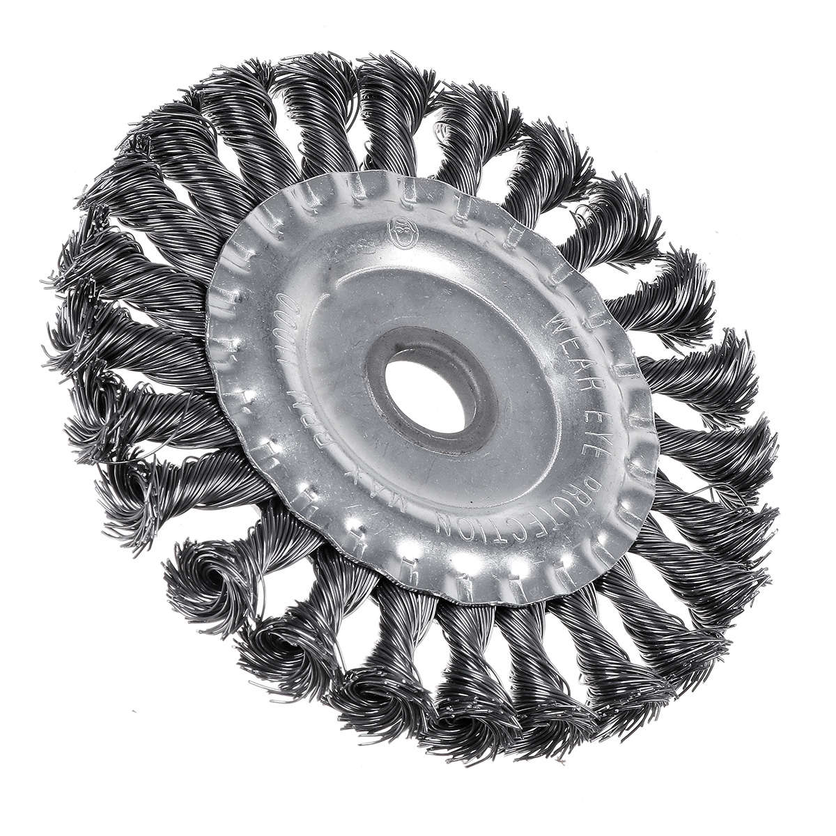 100-200mm Silver Steel Wire Wheel Garden Weed Brush Lawn Mower Head Trimmer Accessories