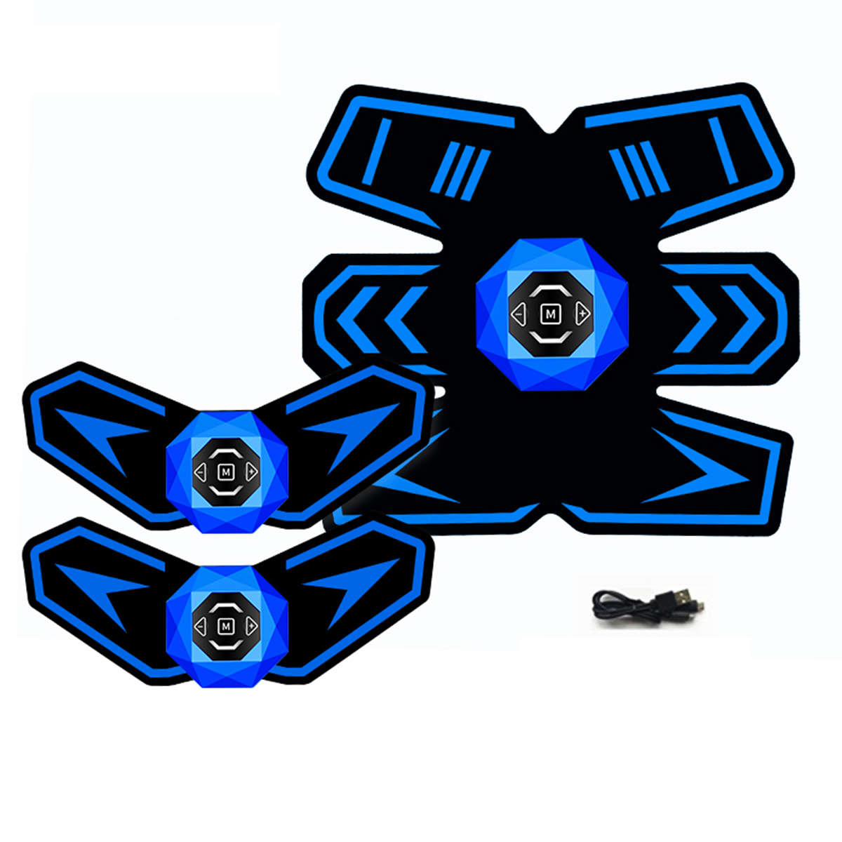 EMS Muscle Training Gear Stimulator ABS Waist Fit Abdominal Body Exercise Trainer Belt