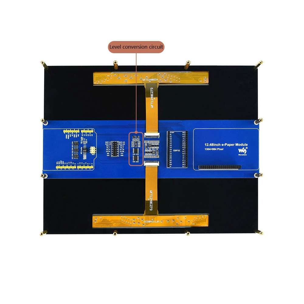 Waveshare 1304 X 984 12.48 Inch E-Paper Display Module E-Ink Screen Red/Black/White Three-Color