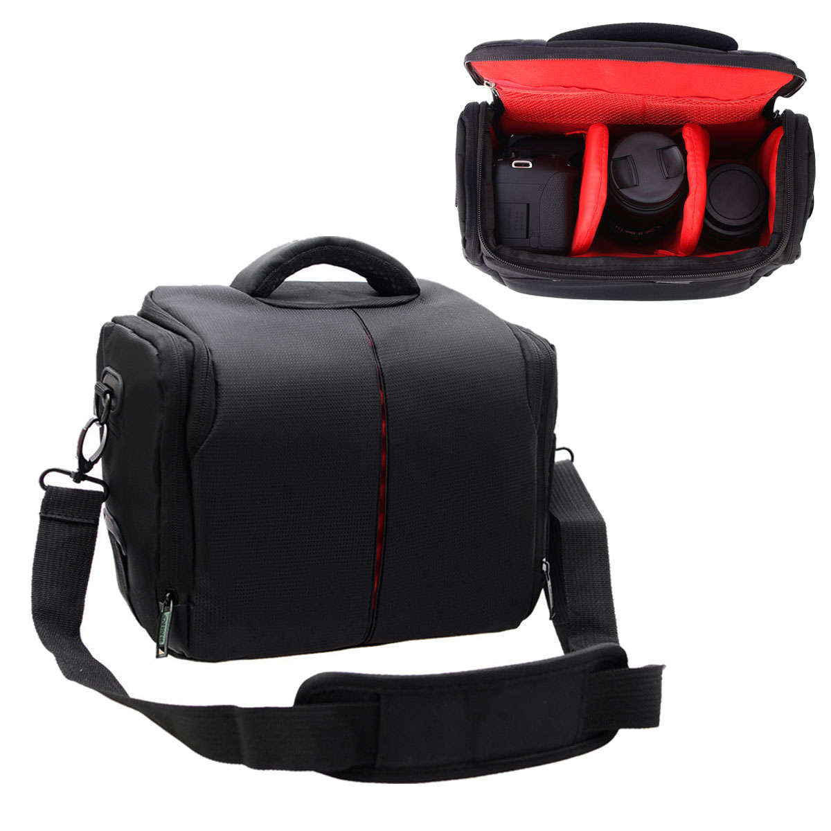 Universal Portable Waterproof DSLR Camera Shoulder Bag Case Nylon for