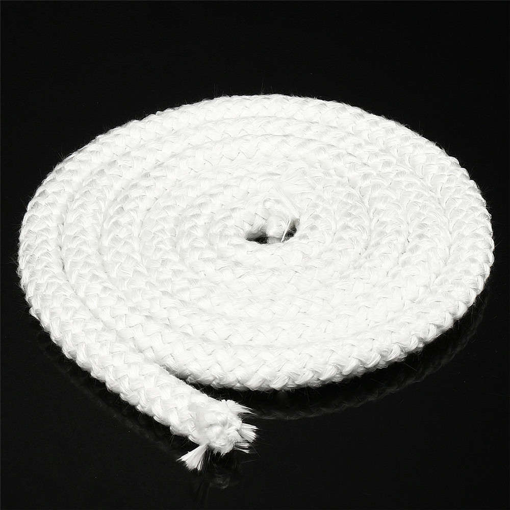 2M 12.7mm Wood Fire Stove And Heater Rope Seal Fibreglass Fiber Cloth Rope