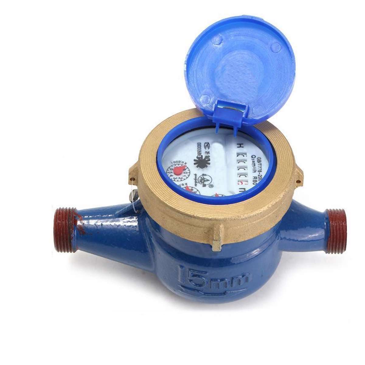 15mm Heavy Duty Flow Measure Tape Cold Water Meter Garden Home Counter Tools
