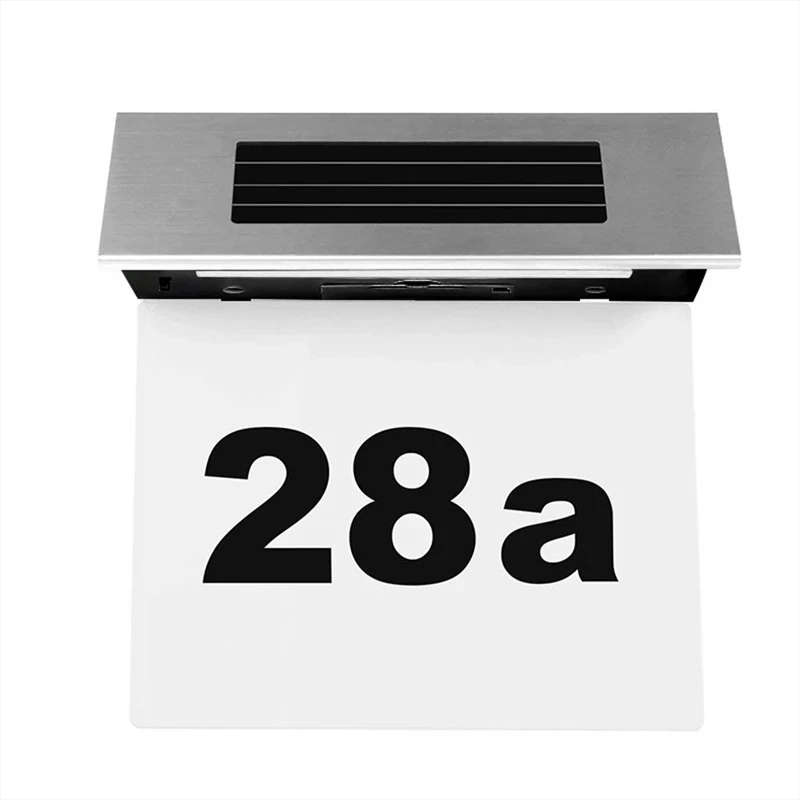 Mihuis Small Solar LED House Number Sign
