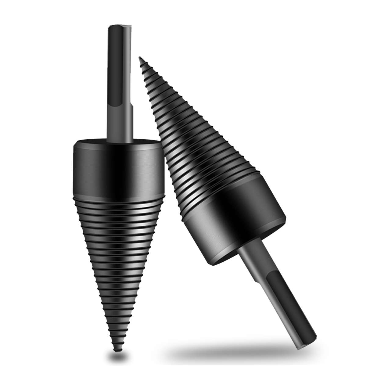 32mm Household Splitter Drill Bit L140mm Square Round Hex Shank Steel Kindling Firewood (Size #003)