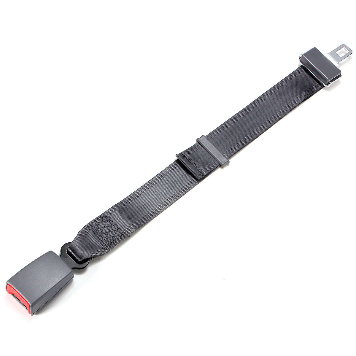Universal 80cm Adjustable Car Seat Belt Extender Safety Seatbelt Extension Buckle Blac (Color Black)