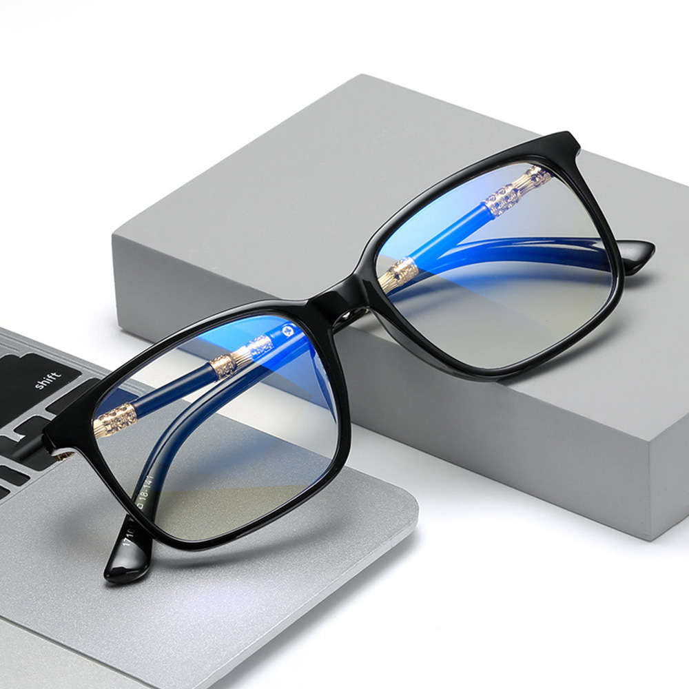 Unisex Retro Full Frame Square Frame Anti-blue Reading Glasses Presbyopia Glasses