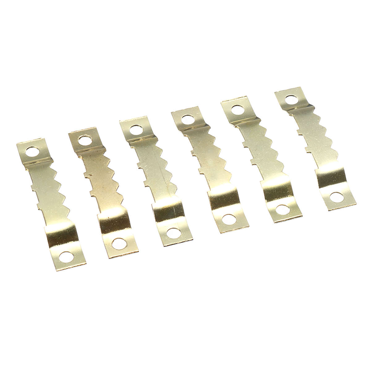 100Pcs Hanging Picture oil Painting Mirror Frame Saw Tooth Hooks Hangers Screws