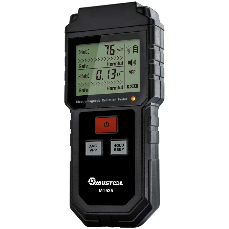 MUSTOOL MT525 Electromagnetic Radiation Tester Electric Field & Magnetic Field Dosimeter Tester