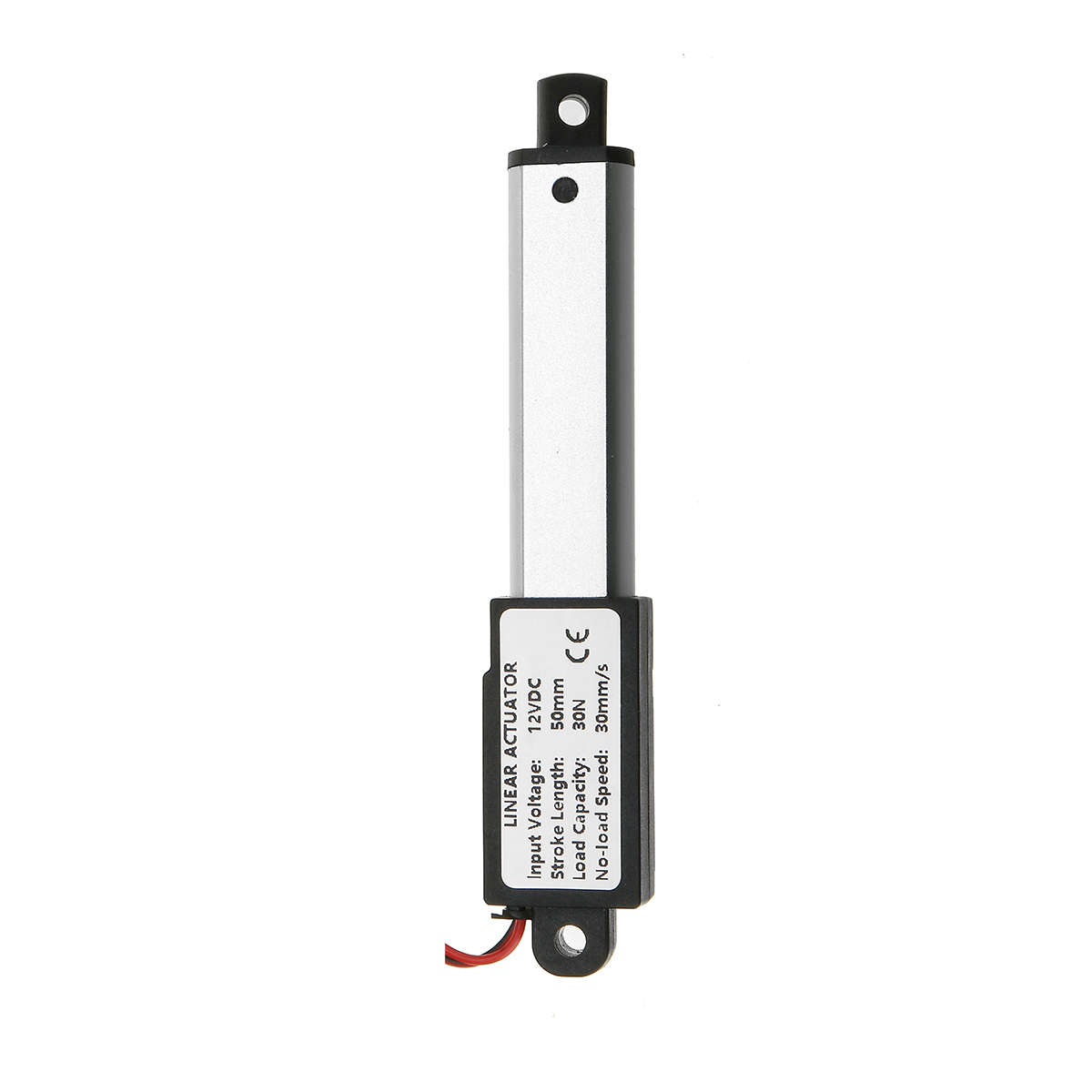 9.5-15-30mm/s DC 12V 50mm Stroke Mini Electric Linear Actuator Motor Aluminum A