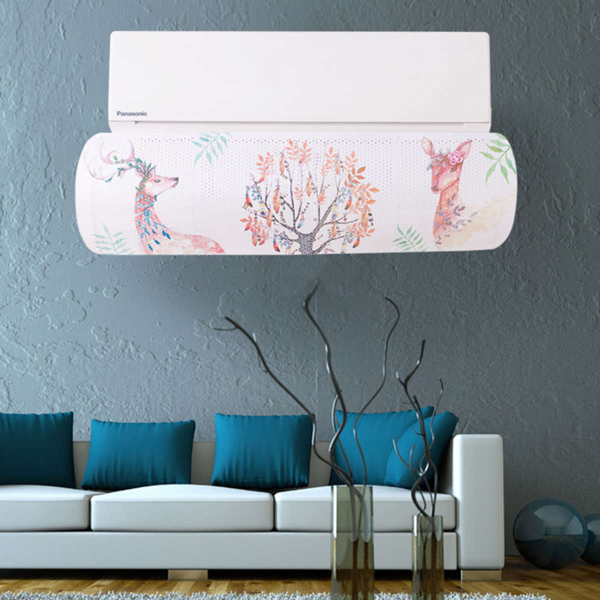 Air Conditioner Wind Shield Cold Wind Gas Deflector Tape Anti Direct Blowing