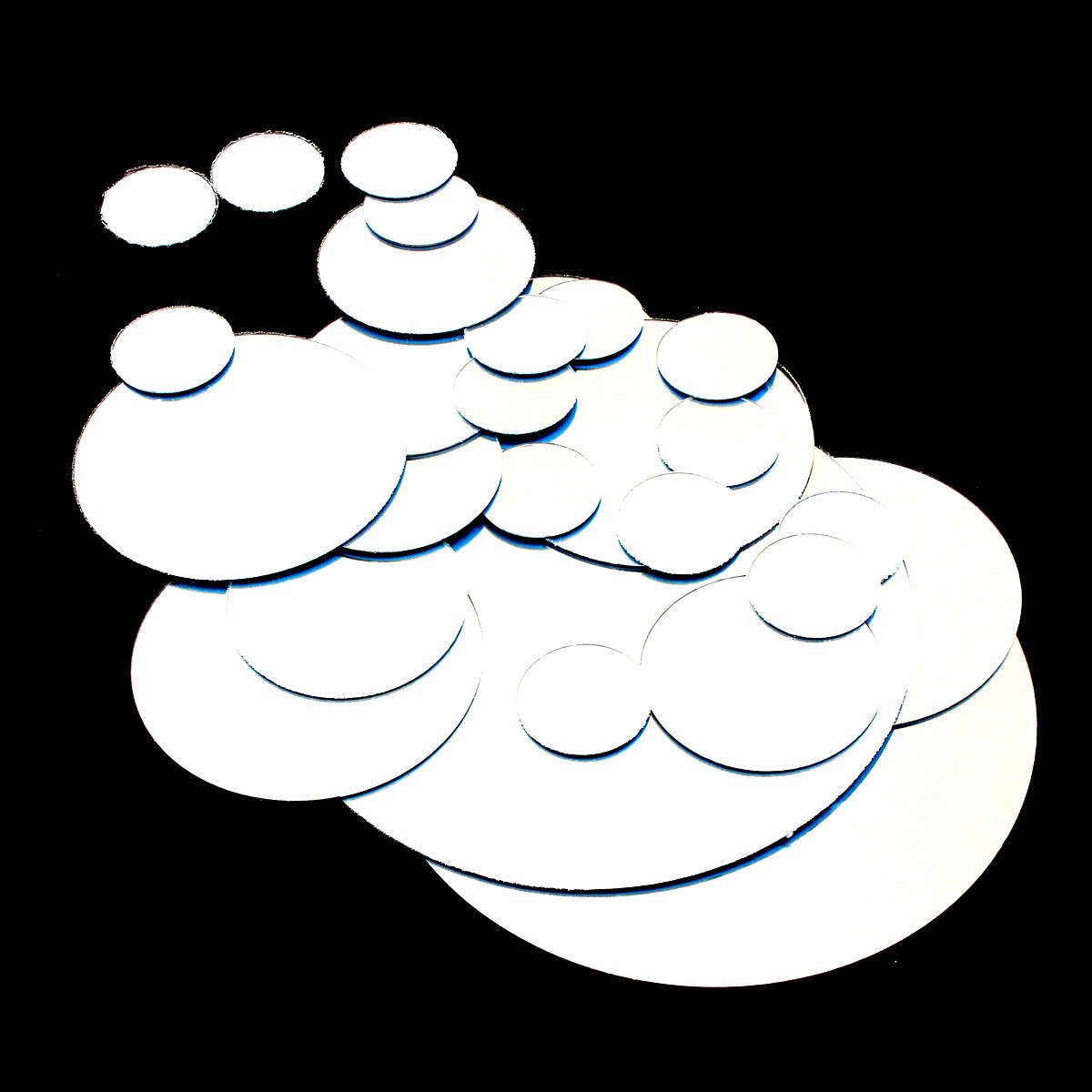 28Pcs 3D Sticker Modern Art Acrylic Silver Round Mirror Removable Wall S