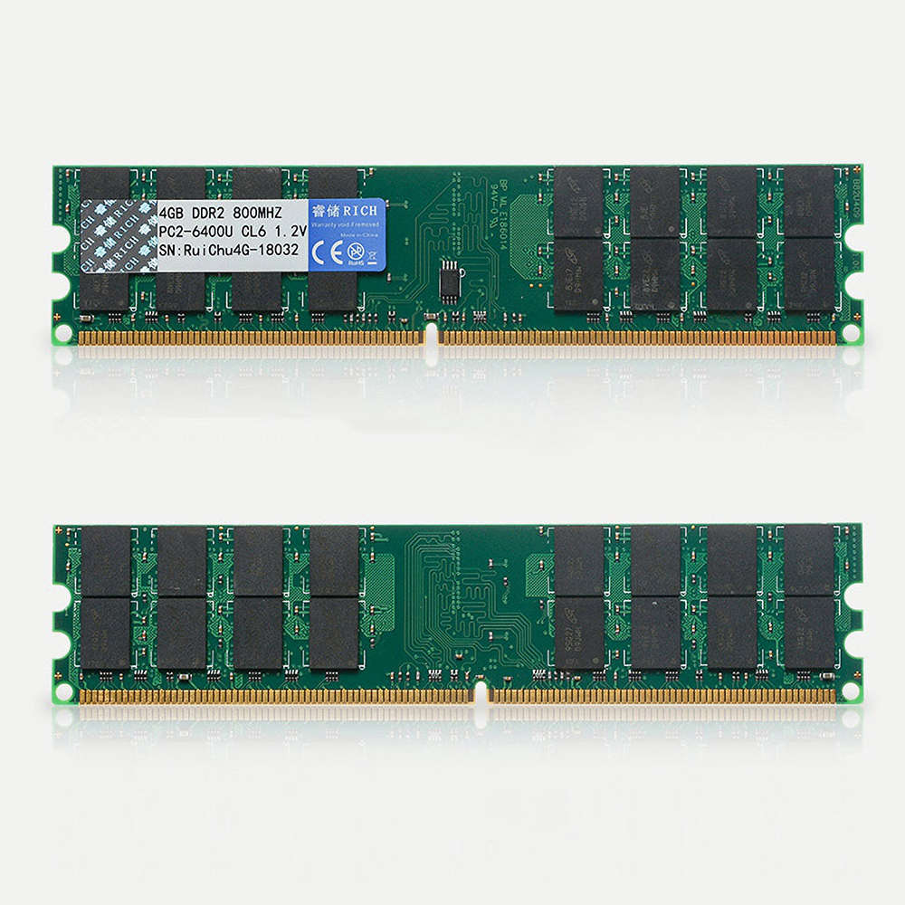 RuiChu DDR2 800MHz 4GB AMD RAM 240pin Memory Ram Memory Stick Memory Card for Desktop PC Computer