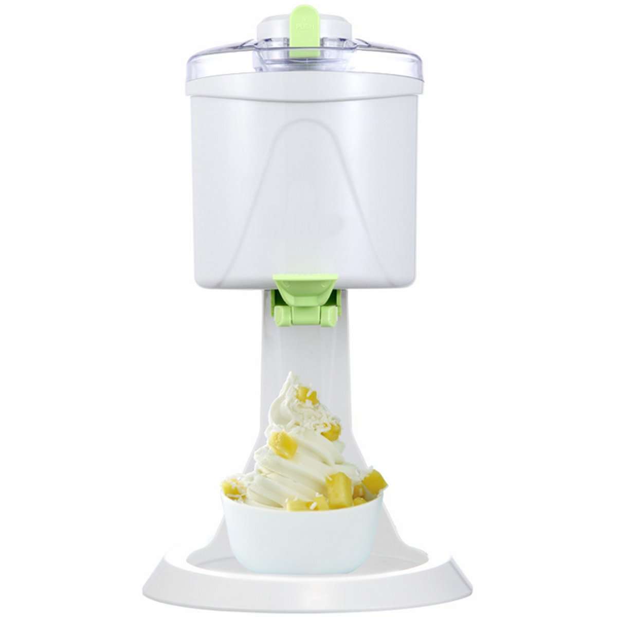 220V 1L Automatic Homemake Soft Ice Cream Cones Maker Machine Kids Party Supply
