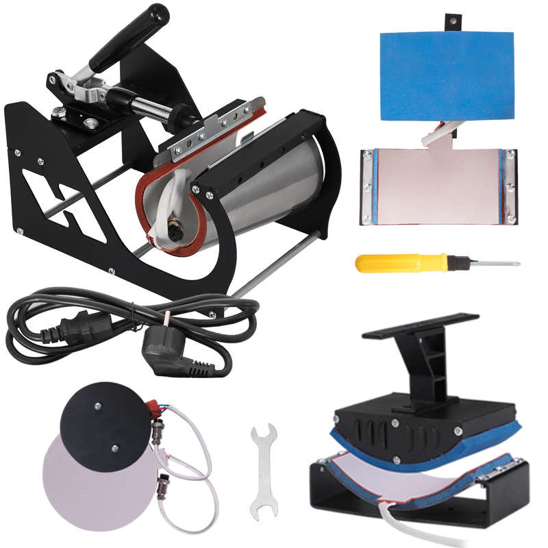 5 In1 110/220V Lcd Screen Display Heat Press Machine Heat Press T-Shirt Sublimation Printer Transfer
