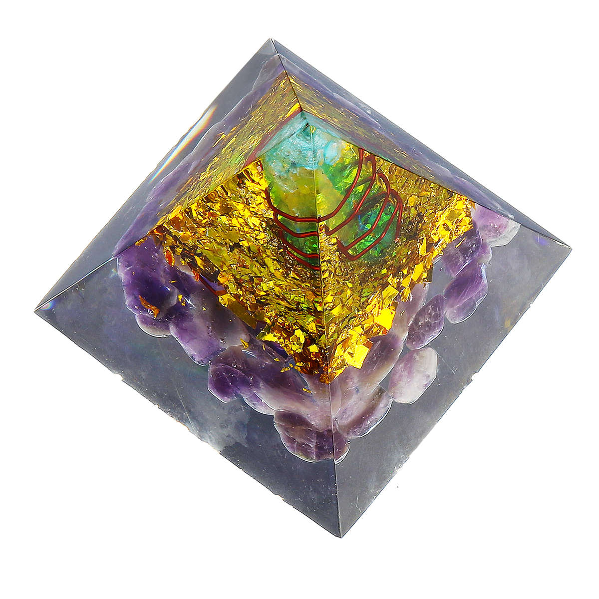 Himalayas Stone Decorations Orgone Pyramid Energy Generator Tower Home Reiki Healing Crystal