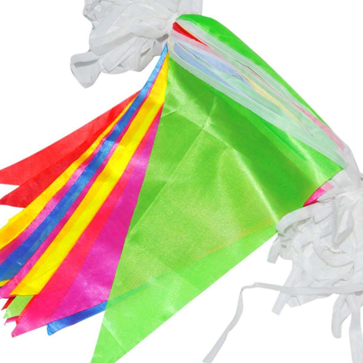 125ft Multicolors Triangle Pennant Flag Party Wedding Birthday Banner Bunting Decorations