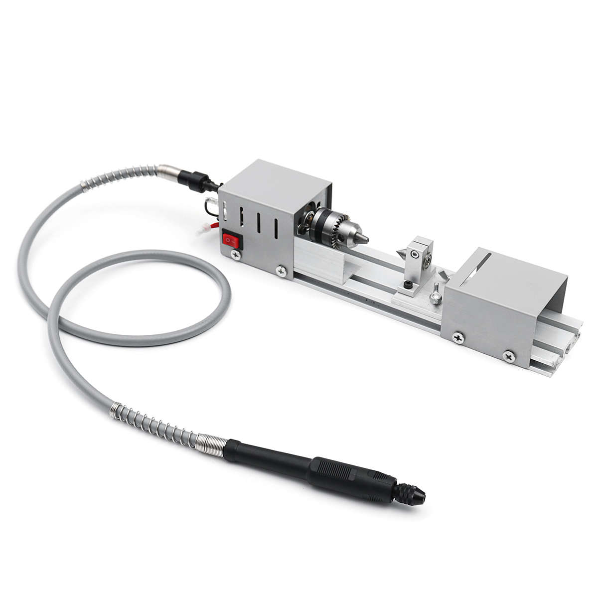 Mini Lathe Beads Machine Woodworking DIY Lathe Polishing Cutting Drill Wood Lathe Machine