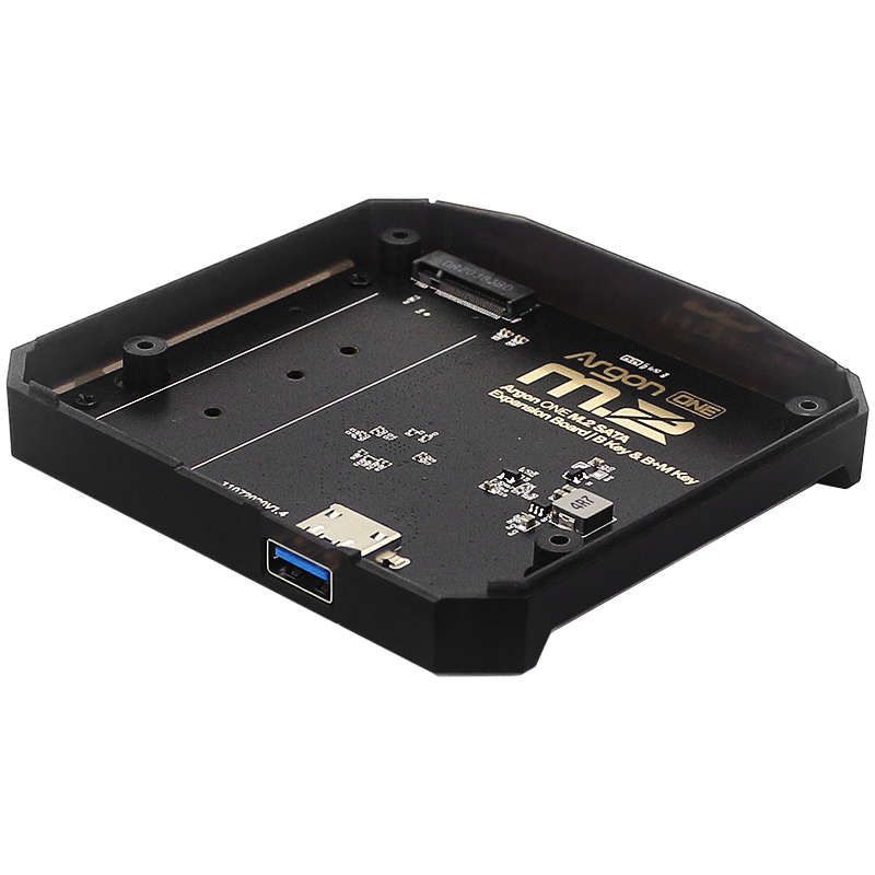 Catda Raspberry Pi 4B Argon ONE M.2 Expansion Board USB3.0 to SATA Connected to SSD Solid State Driv
