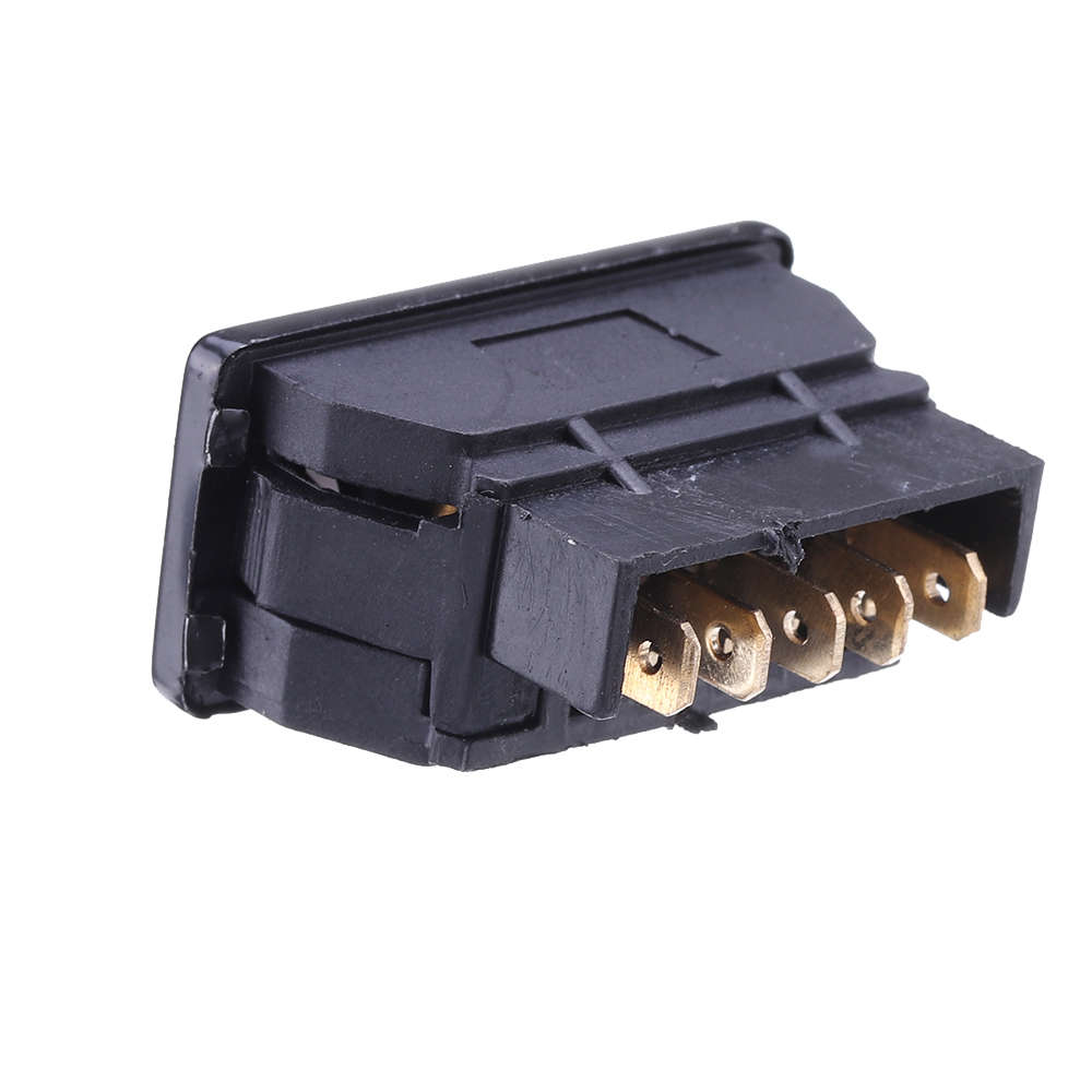 Universal Dpdt Car Power Window Rocker Switch 5 Pins Dc 12V 20A Black Plastic
