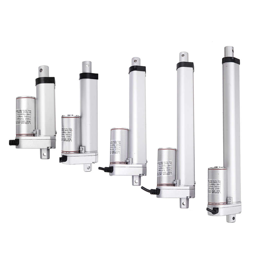 DC 12V 1500N 50/100/150/200/250mm Stroke Tubular Motor Electric Linear Actuator Adjust (Length 50mm)
