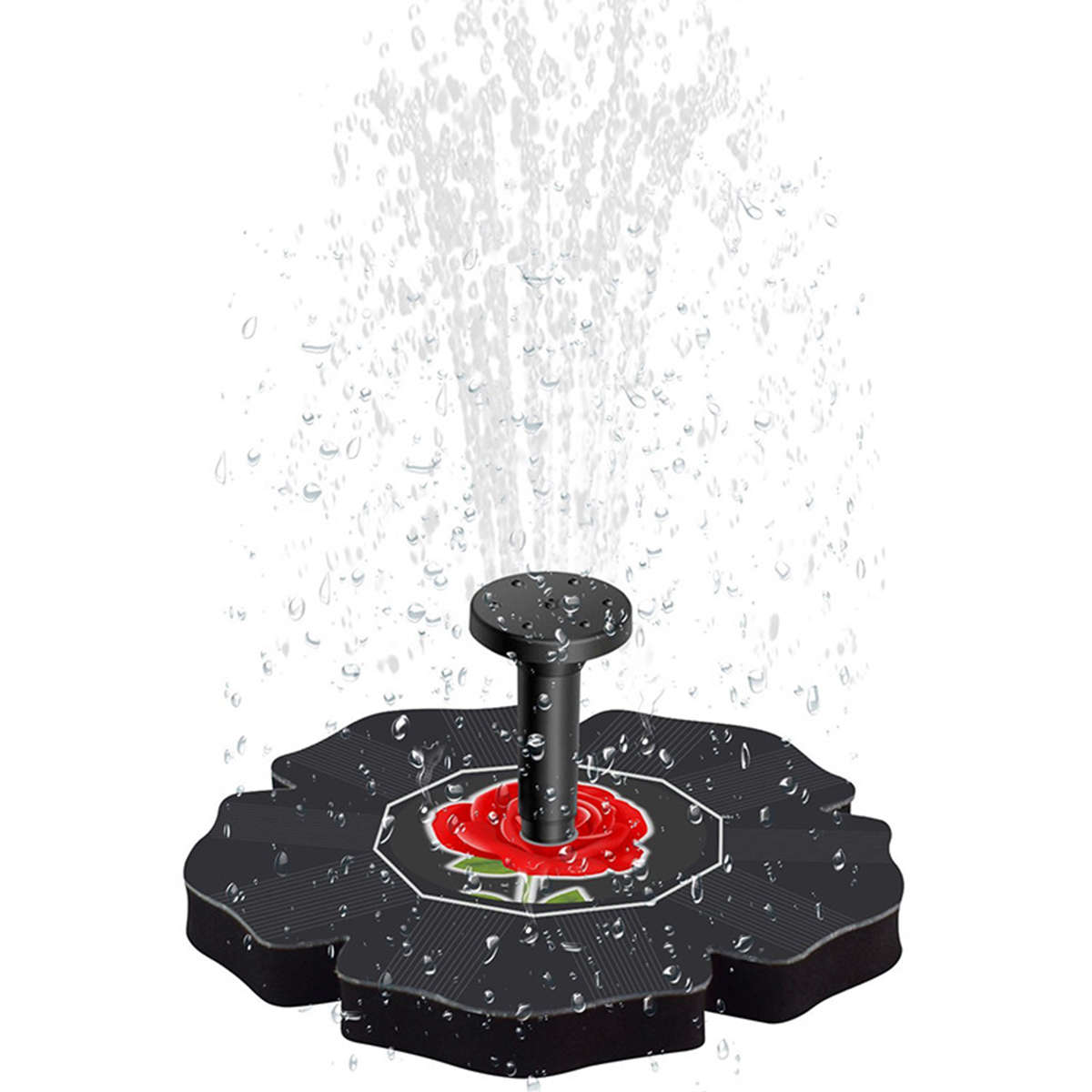 Solar Bird Bath Fountain Pump Solar Water Floating Leaf Pump Fountain Pond Bird Bath Fish Tank...