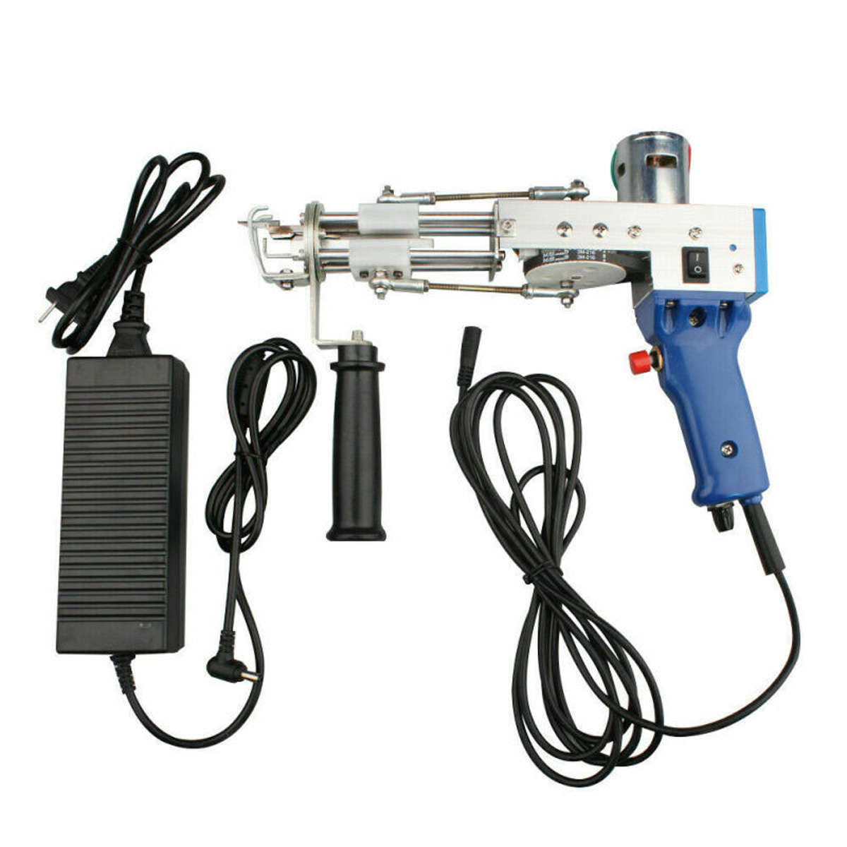 Cut Pile Tufting Guns Carpet Weaving Flocking Machine Set Hand-Held Electric Punch Needle Looped Pil
