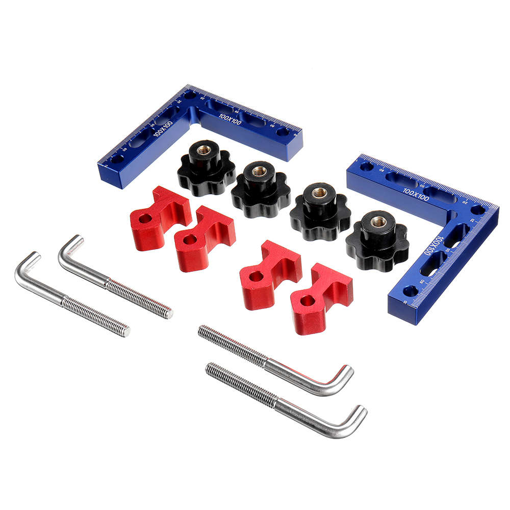 Drillpro 100mm Woodworking Precision Clamping Square L-Shaped Auxiliary Fixture