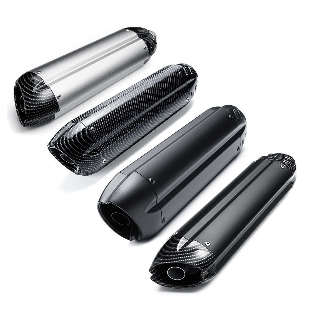 38-51mm 470mm Universal Aluminium Alloy Motorcycle Exhaust Muffler