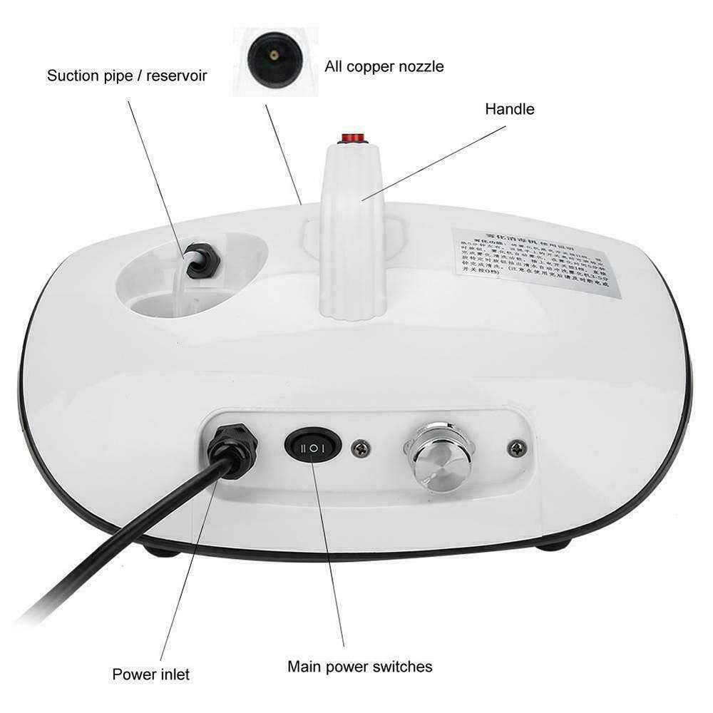 900W Car Atomization Sterilizer Smoke Fogging Machine Disinfection Sprayer Ro (standard UK Standard)