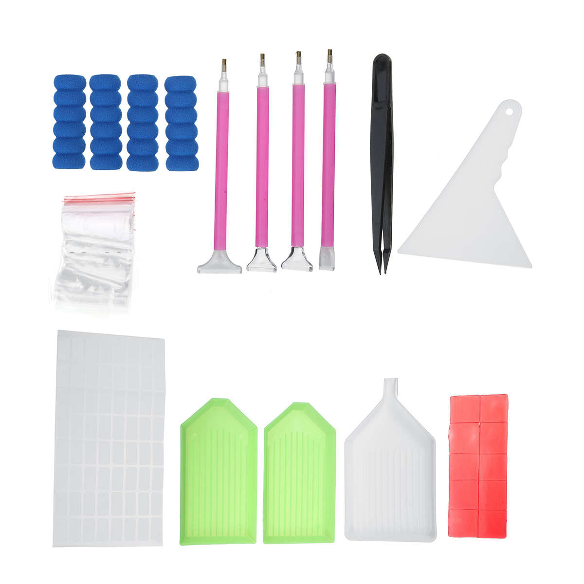 54pcs DIY Diamond Painting Tools Kit 5D Embroidery Cross Stitch Diamond Tool Set Painting Accessorie