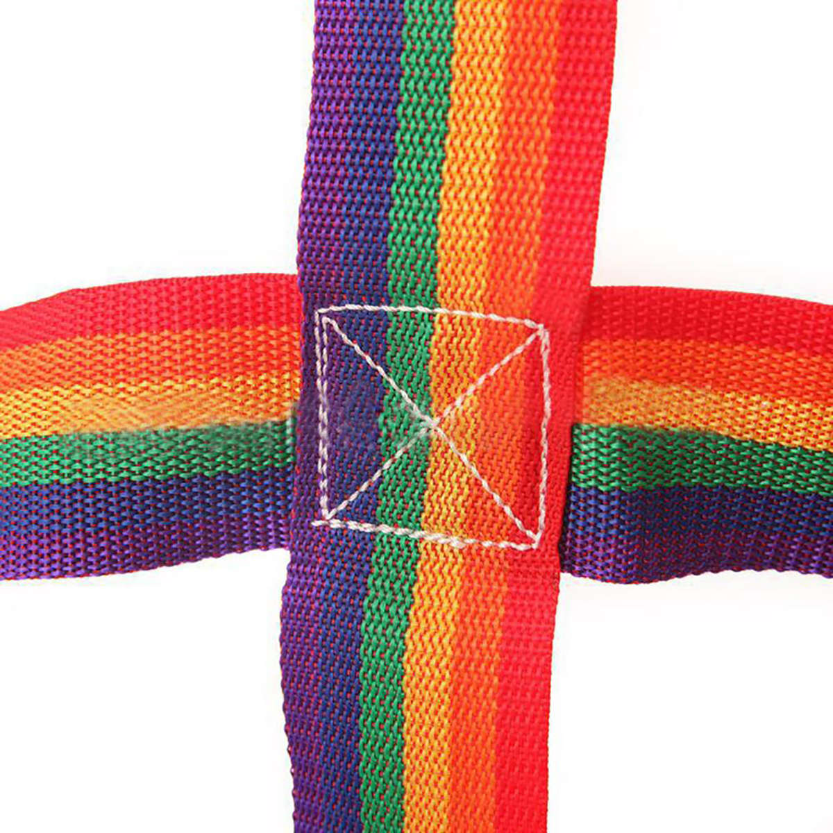 145x185cm Rainbow Nylon Climbing Cargo Net for Kids Outdoor Play Sets Sp