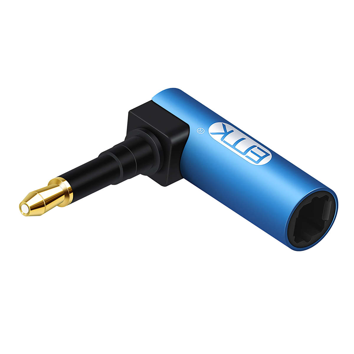 EMK 3.5mm Optical Audio Cable Adapter 3.5 Mini Optical Connector to Digital SPDIF Toslink 90 degrees