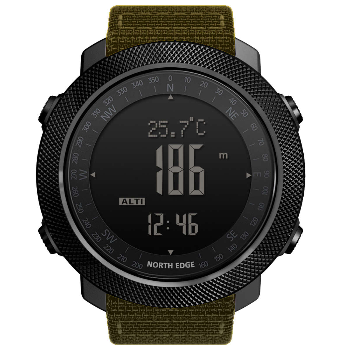 North Edge Apache 3 Waterproof Men's Military Sport Digital Barometer