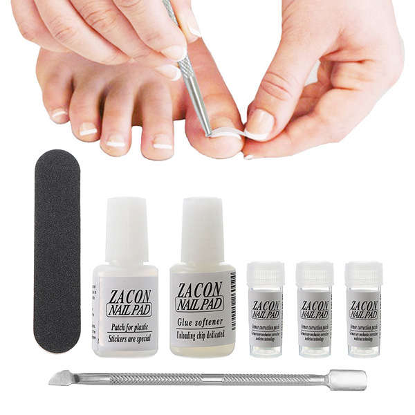 Y.F.M Ingrown Toenails Straightening Clip Curved Paronychia Correction Tool Set Nail File Pusher