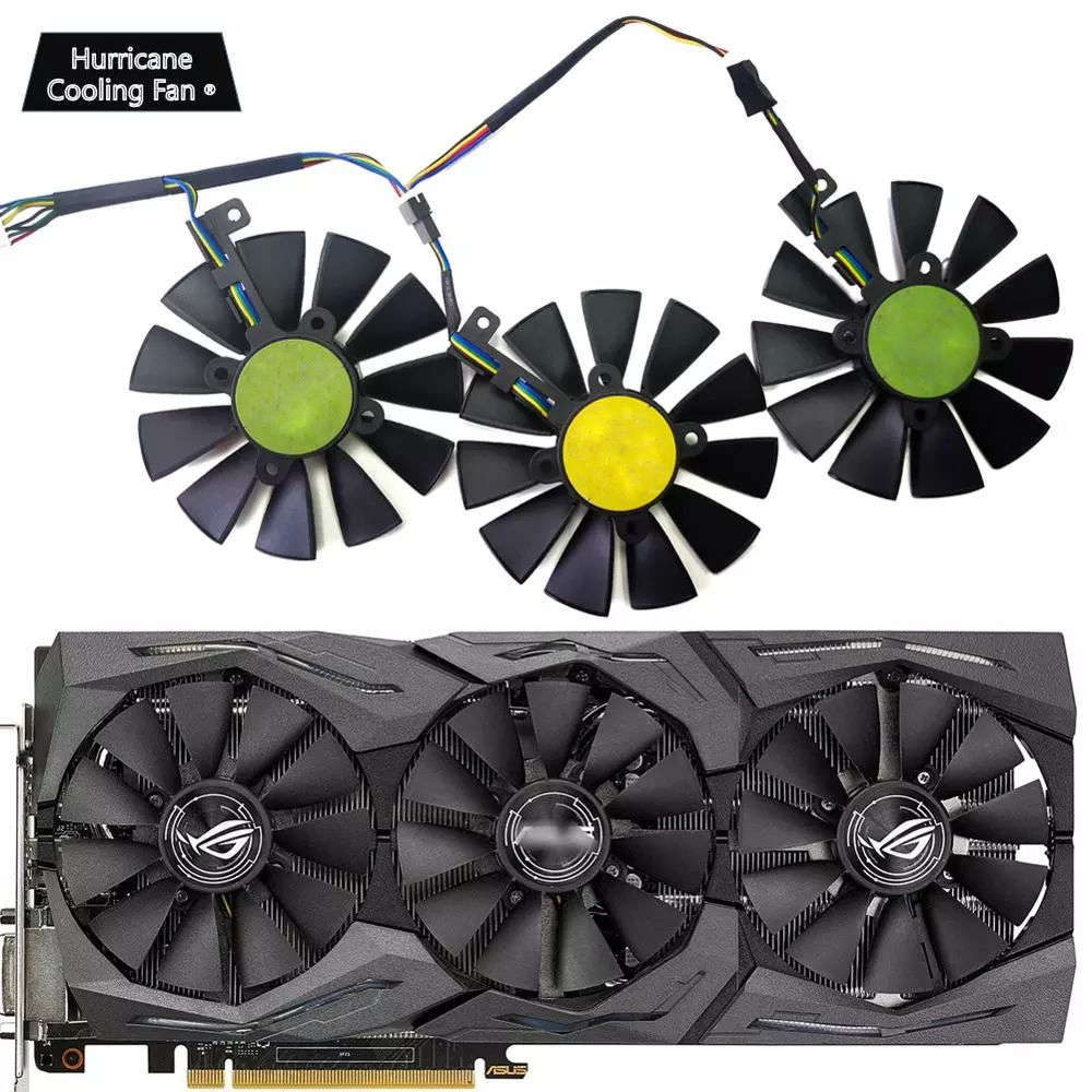 Cooler fan for Strix GTX 980ti GTX 1060 1080 1070 RX 480 580 GTX 1080ti