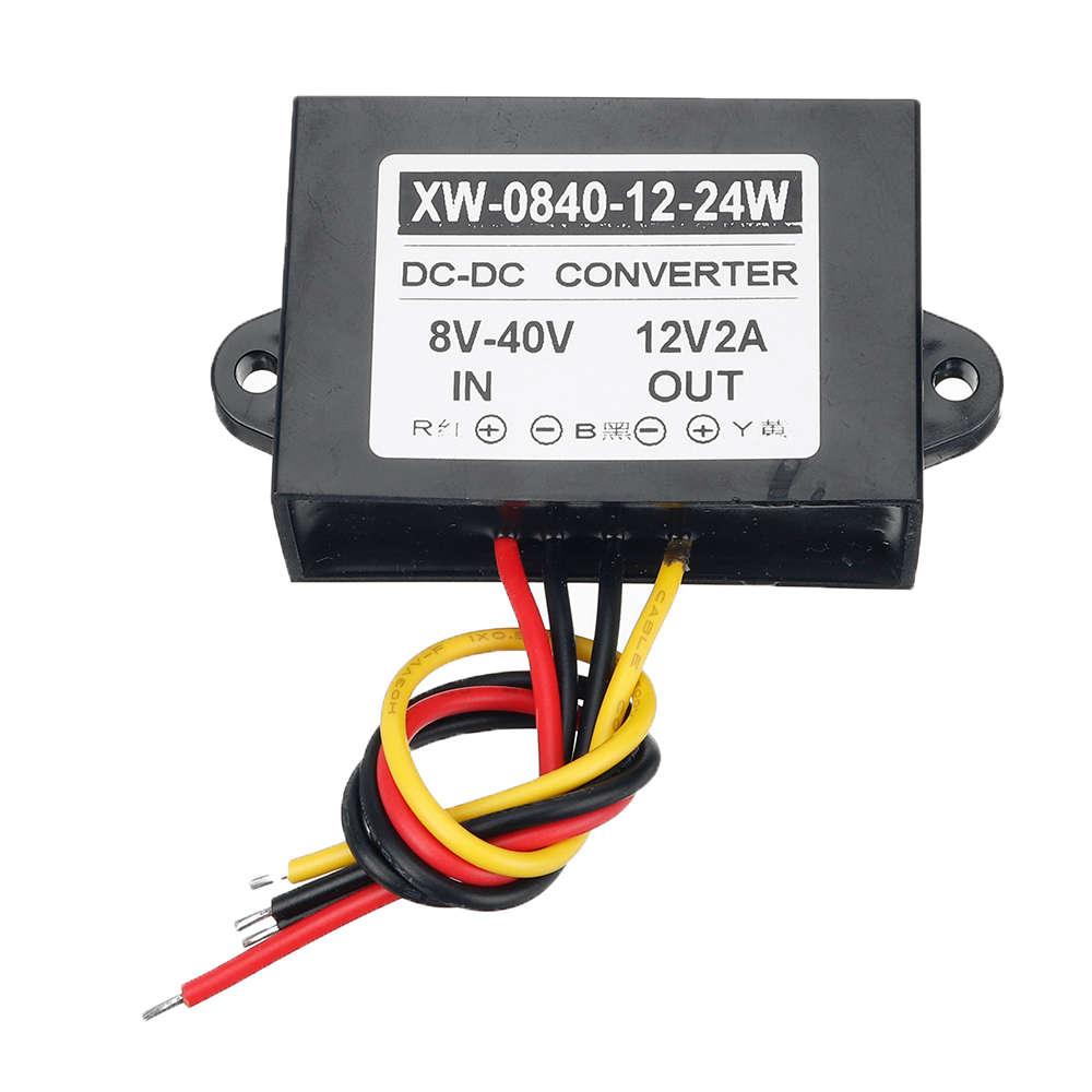 Waterproof 8-40V to 12V 2A Buck Regulator 12V 24W Automatic Step up and