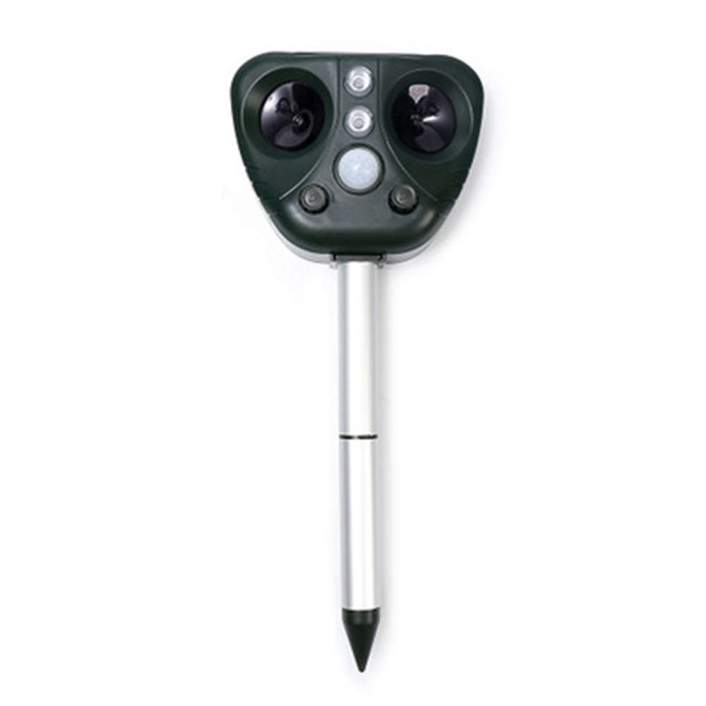 Solar Powered Ultrasonic Animal Repeller PIR Sensor Animal Cats Dog Repellent Frighten Animals Fo...