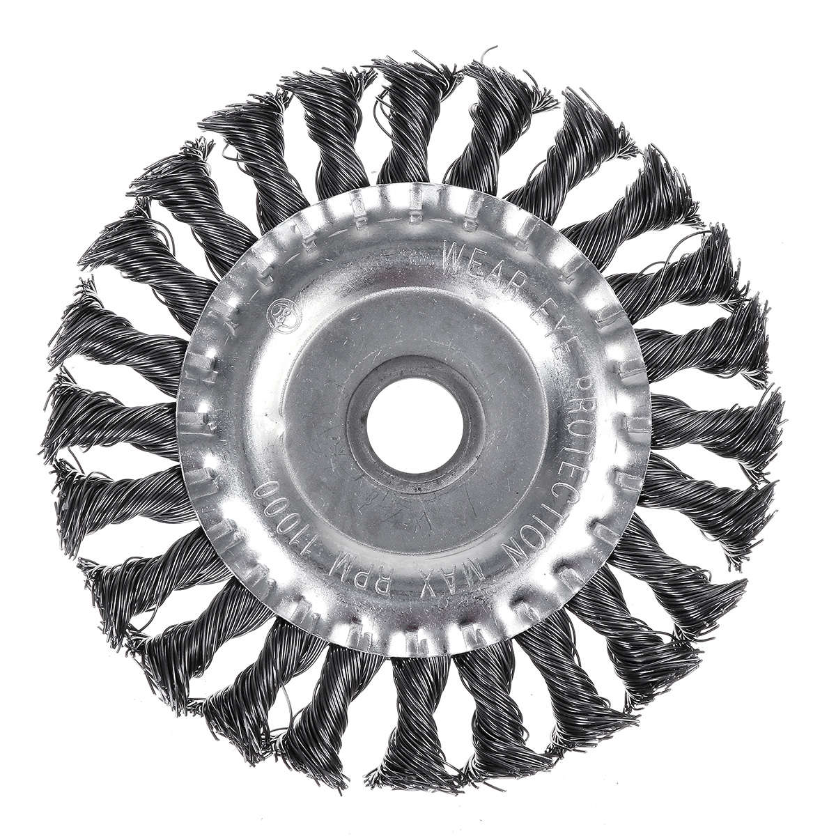 100-200mm Silver Steel Wire Wheel Garden Weed Brush Lawn Mower Head Trimmer Accessories