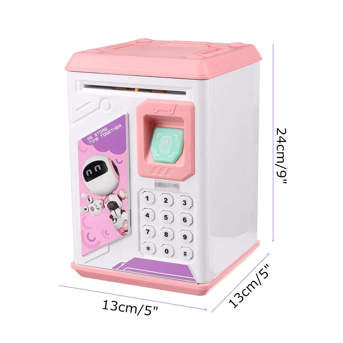 Kids ATM Fingerprint Password Money Box