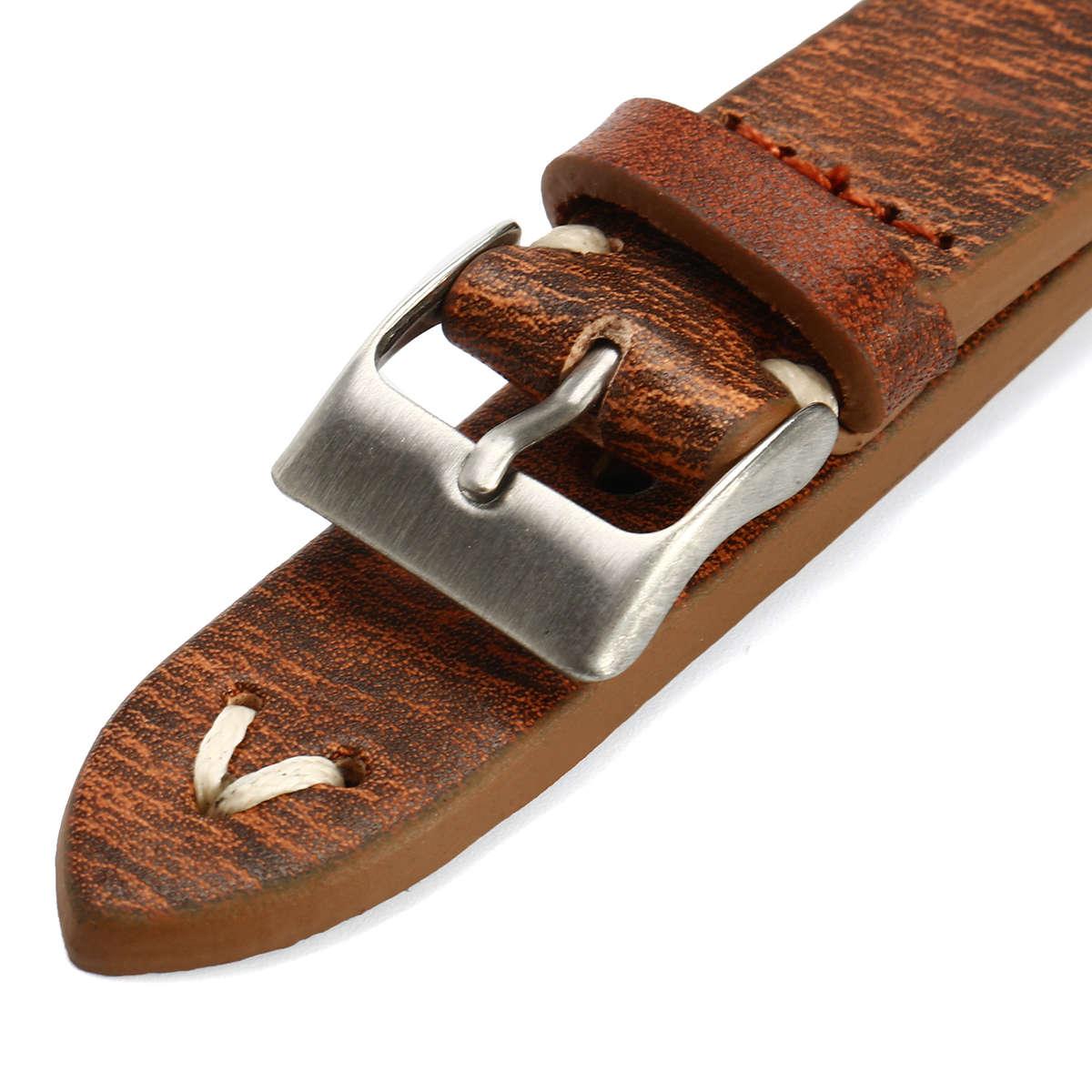 Straps Vintage Style Distressed Leather Wome/Men Watch Band Strap with