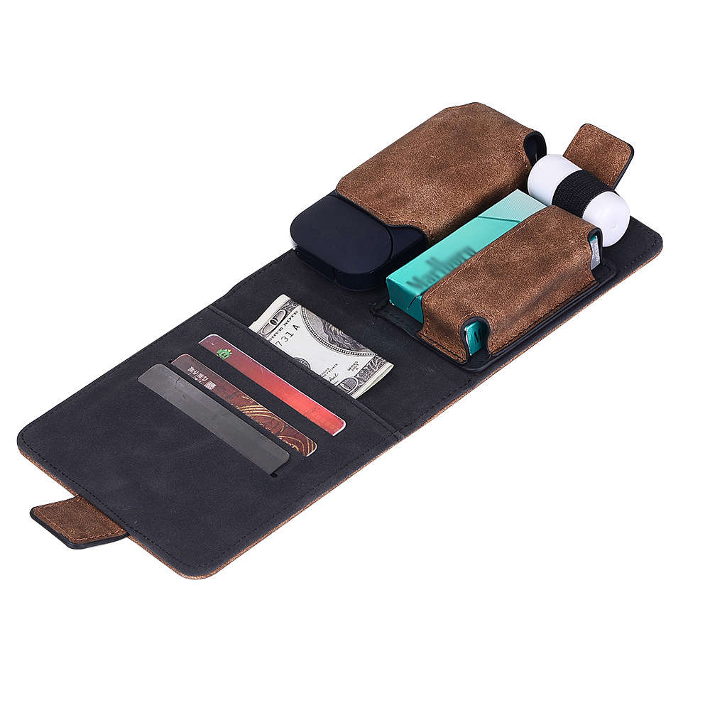 New Men iQOS Electronic Cigarette Wallet Made From Faux Leather Card Holder