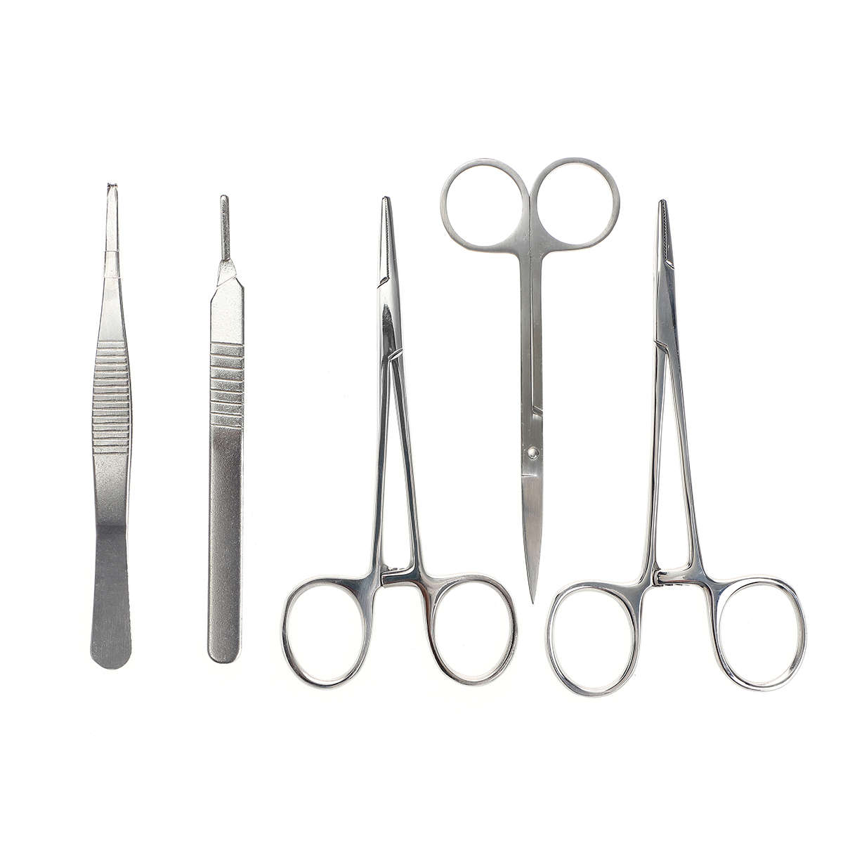 25 In 1 Skin Suture Surgical Training Kit Silicone Pad Needle Scissors Tools Kit